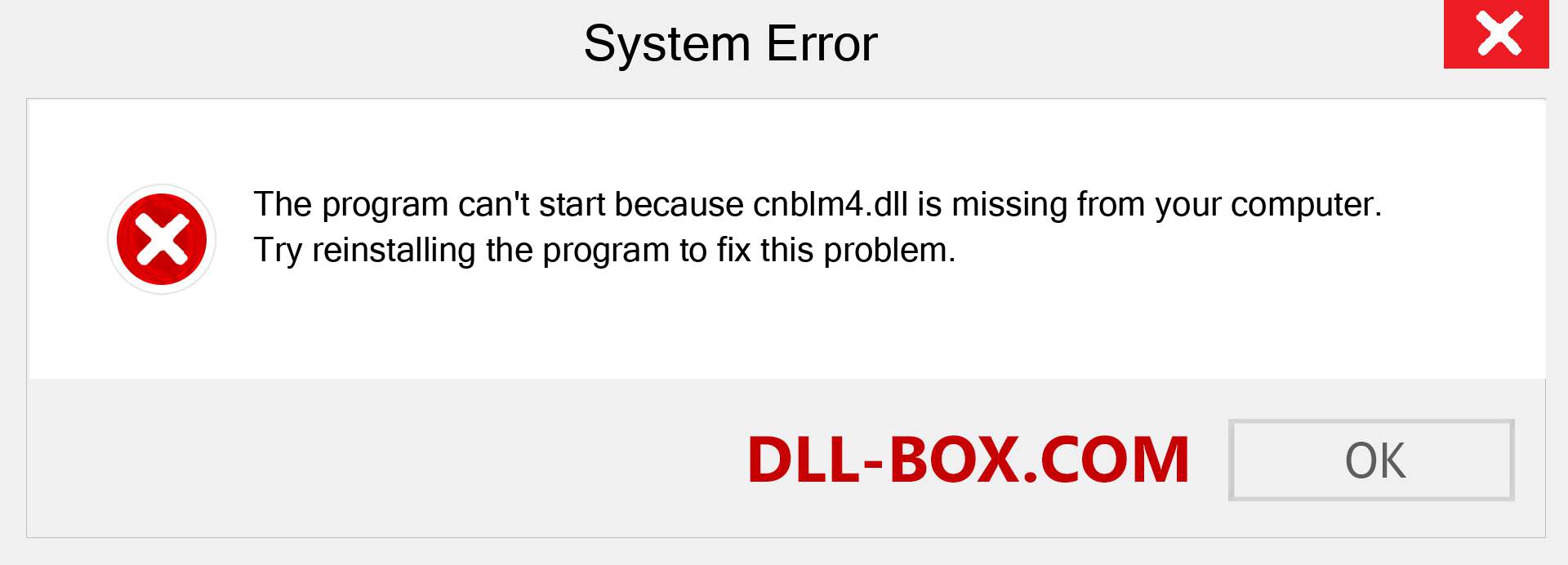  cnblm4.dll file is missing?. Download for Windows 7, 8, 10 - Fix  cnblm4 dll Missing Error on Windows, photos, images